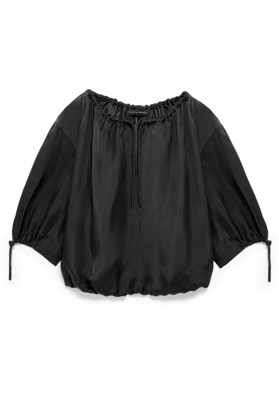 Bluse mit Raffung Cupro