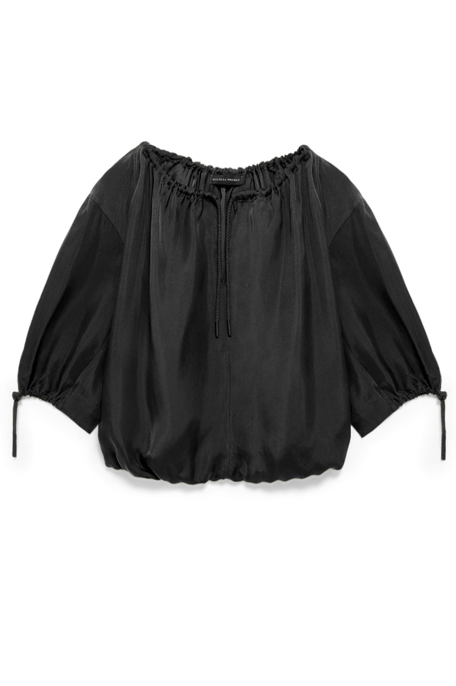 Bluse mit Raffung Cupro