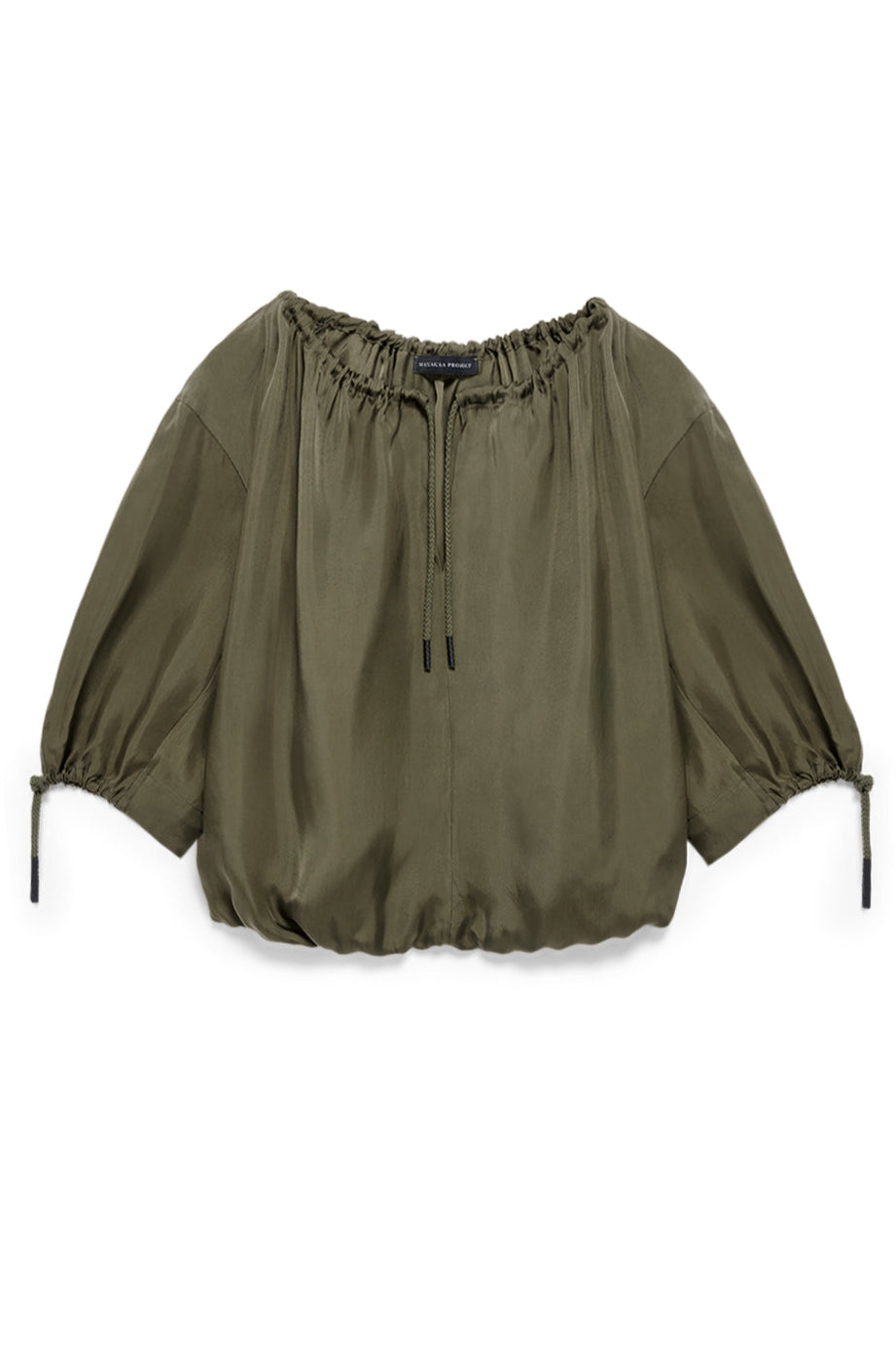 Bluse mit Raffung Cupro